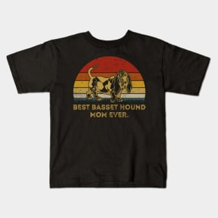 BEST BASSET HOUND MOM EVER Kids T-Shirt